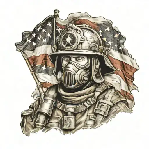 Military Usa Firefighter Sparta