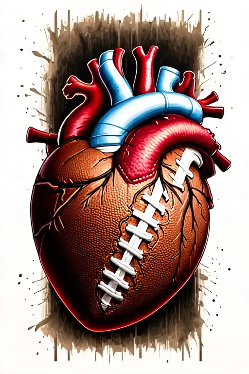 Heart With Football