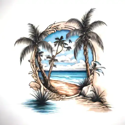 Florida Beach Scene