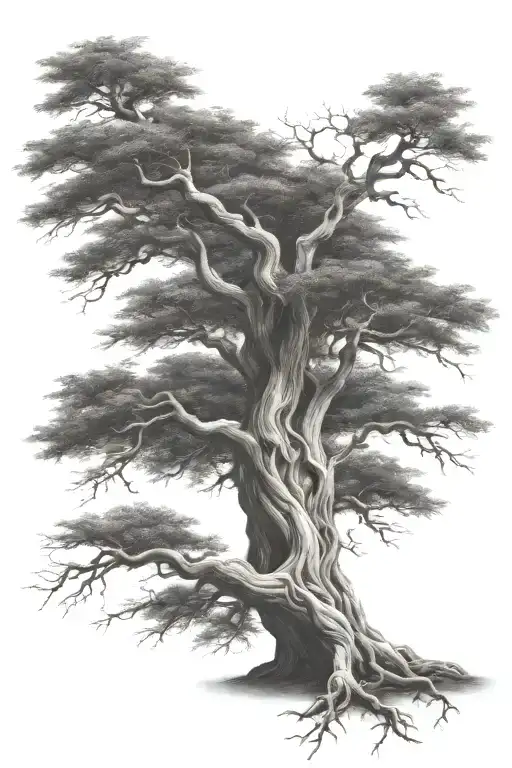 Large Twisting Tree Intertwined