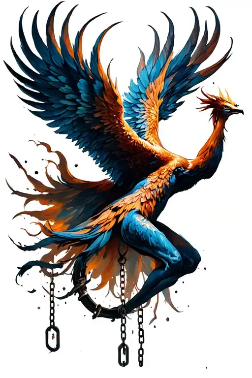 Phoenix Rising Breaking Free From Chains