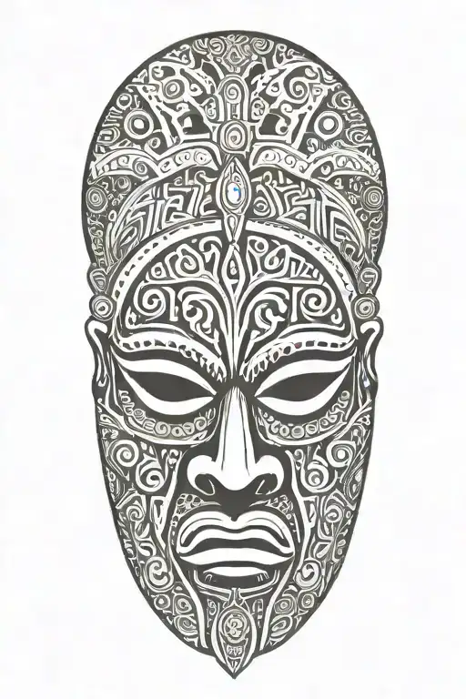 African Zulu Mask