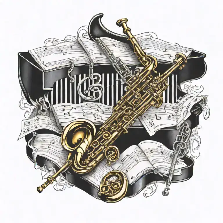 Treble Clef Trumpet Piano Saxophone