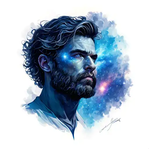 Leon Looking At The Galaxy