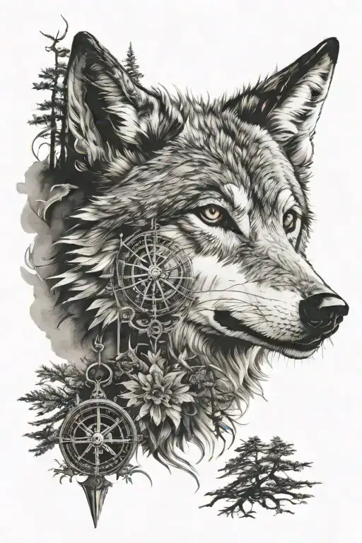 Pineforest Wolf Compass