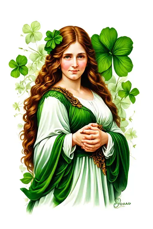 Irish Mother Holding Hands