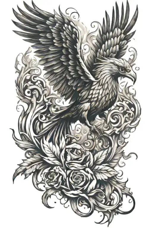 Phoenix Rising From The Ashes