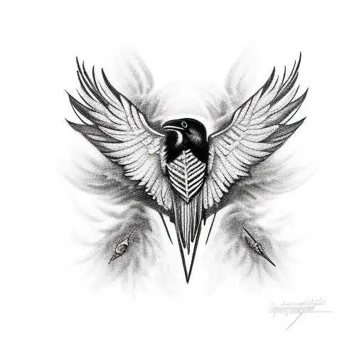 Raven With Smokey Wings