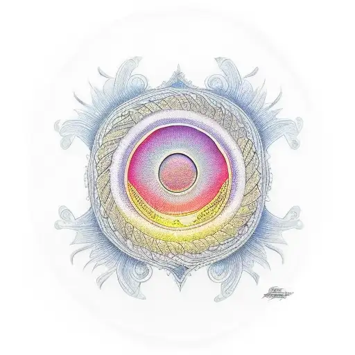 A Serene Sunset Over A Calm Ocean