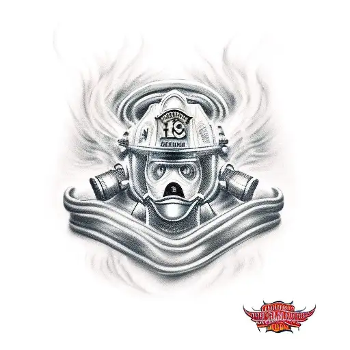 Firefighter Kneeling