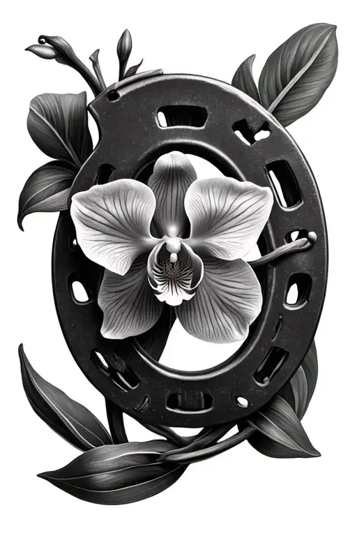 Orchid And Horseshoe