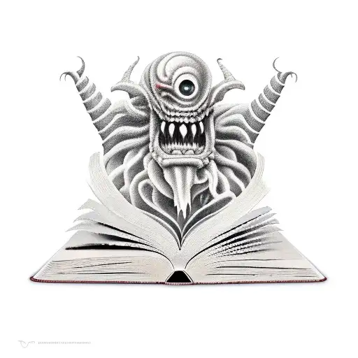Monsters Emerging From Book