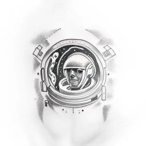 Astronaut In Deep Space