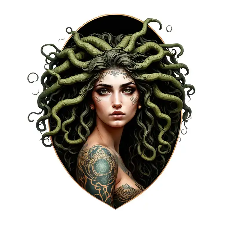 Woman Gorgon Medusa