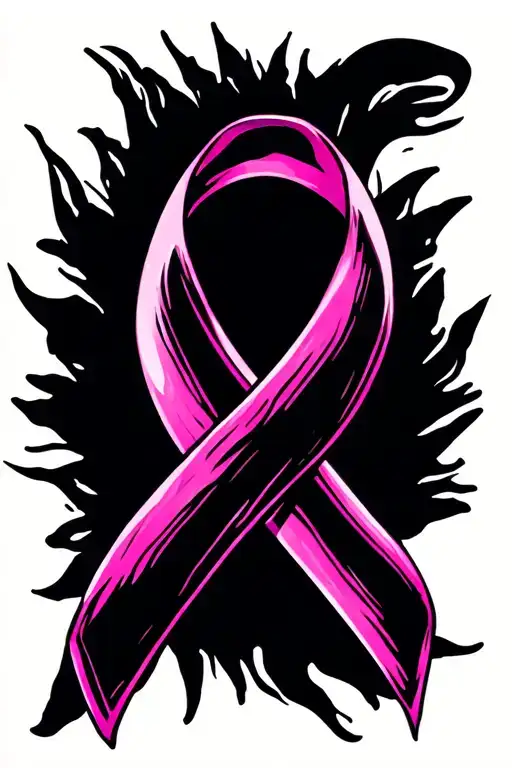 Cancer Ribbon Intertwined