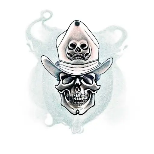 Old West Cowboy Skull