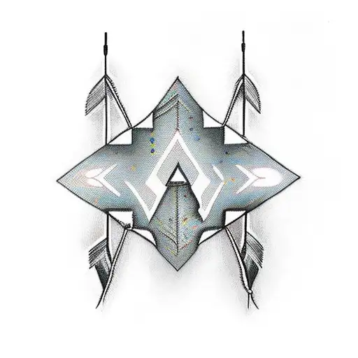 Native Arrow With Lighting Coming From The Tip