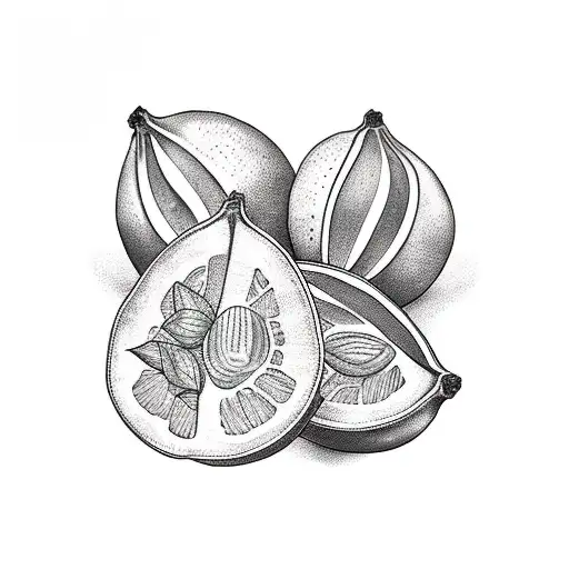 A Lemon Fruit With Two Leaves Made Out Of Money