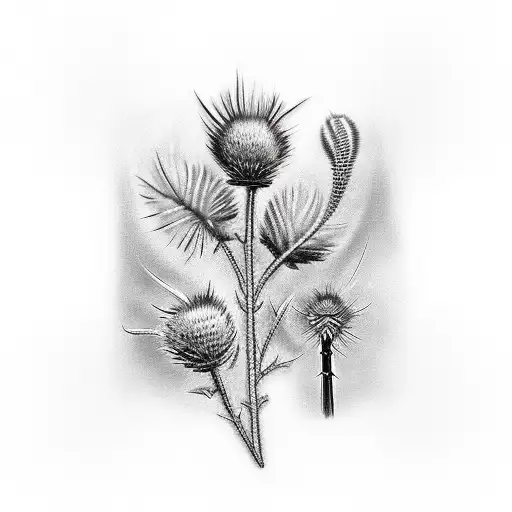 Scottish Thistle And Sweetgrass Bundle