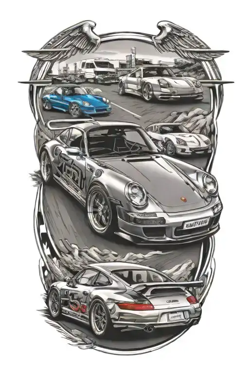 Race Car Porsche Car Driving