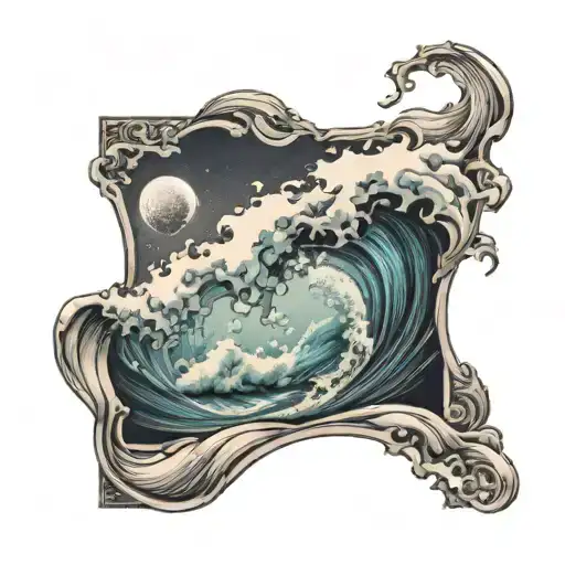 Beach Waves Crashing Amd Flowing Like