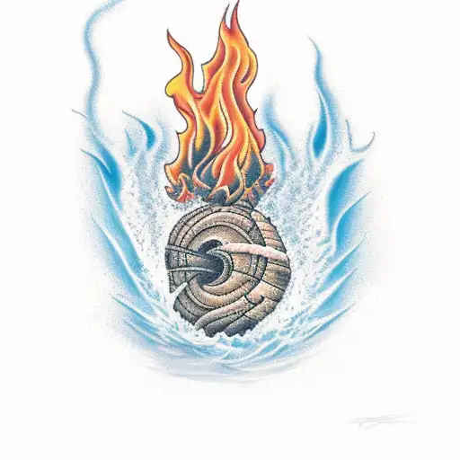 A Beach Bonfire With The Year Mmxxiii Written In The Flames