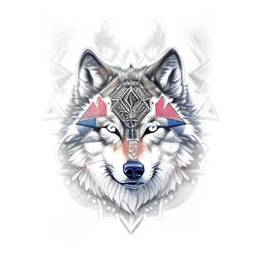 Warrior With Wolf Head