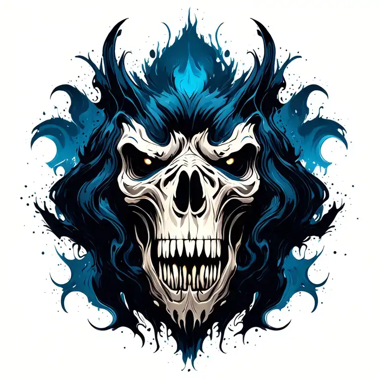 Symmetrical Abstract Brush Strokes