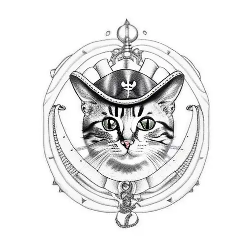 Cat As A Pirate
