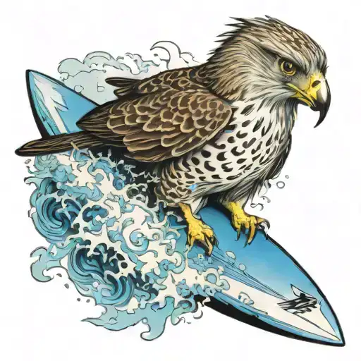 Surfing Hawk