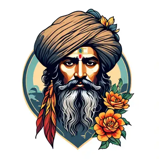 Indian Christian Chinese Sikh Islam Logo Combined