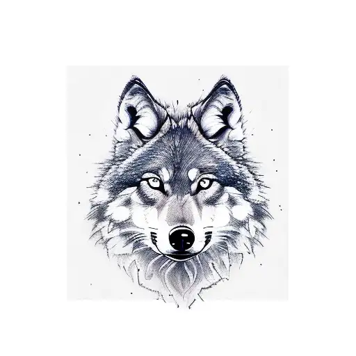 Woman Face With Wolf