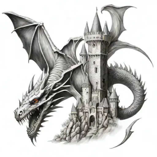 Castle And Dragon