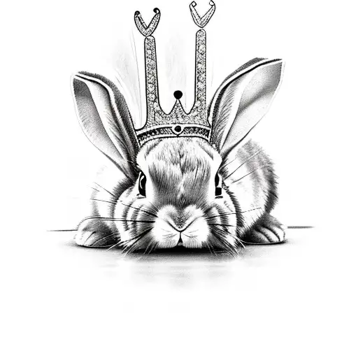 Bunny With A Crown