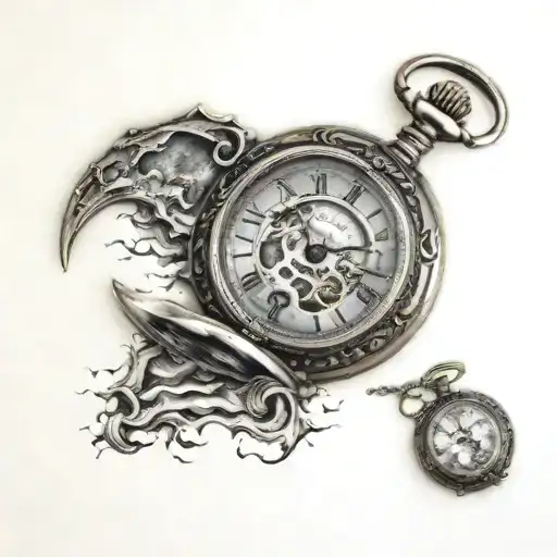 Moon Transition Pocket Watch Melt