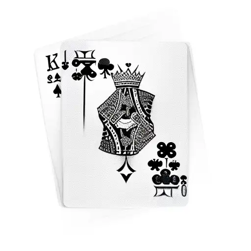 King Of Diamonds Playing Card With Joker In The Center And The Hahaha On Top