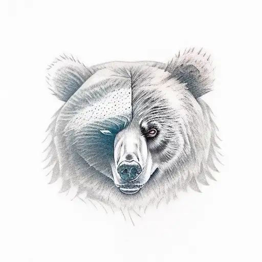 Pin Up Girl Wearing A Bear Skin Having A Nap