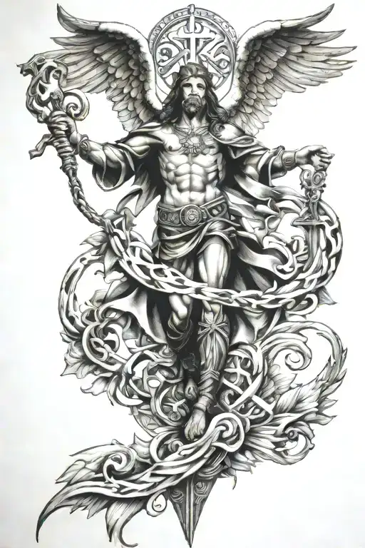 St Micheal And Star Of Life