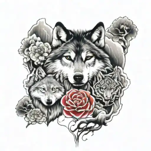 Japanese Self Love Symbols With Wolves