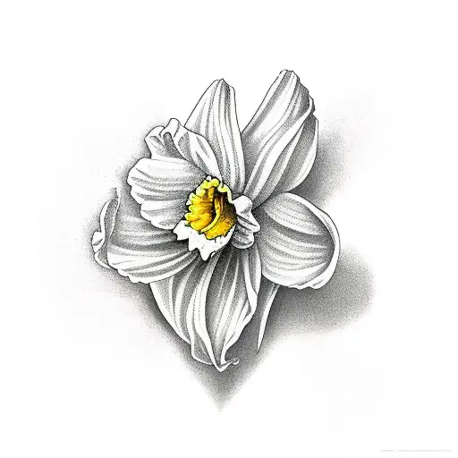 Daffodil And Woman Symbol