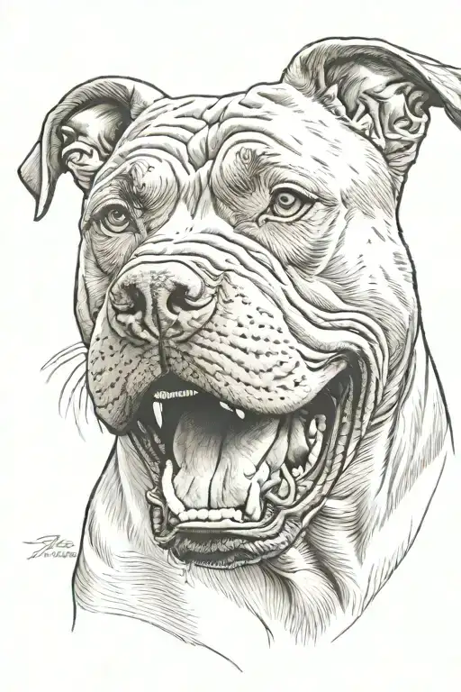 Angry Pit Bull