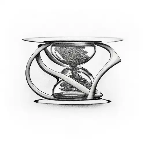 Hourglass With The Words Keep Going