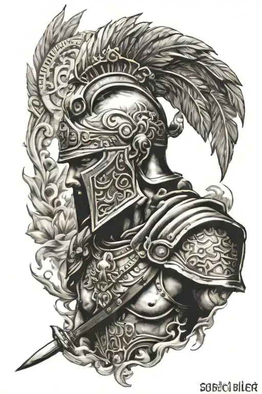 Roman Warrior And Mythology