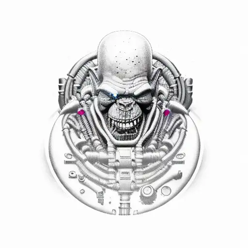 Orc With Cyberpunk Implants