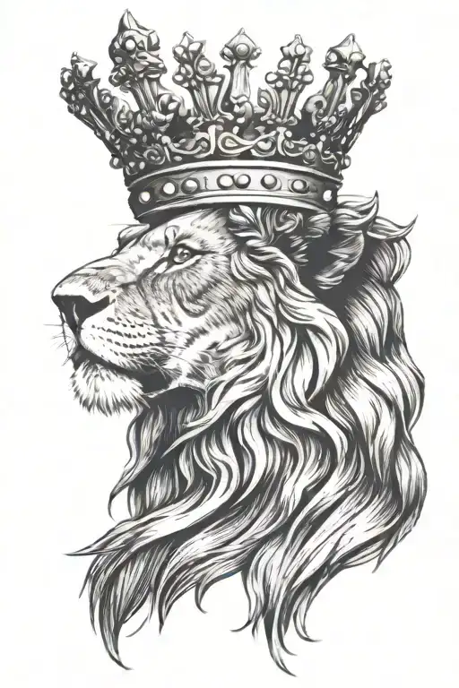 Lion With Crown