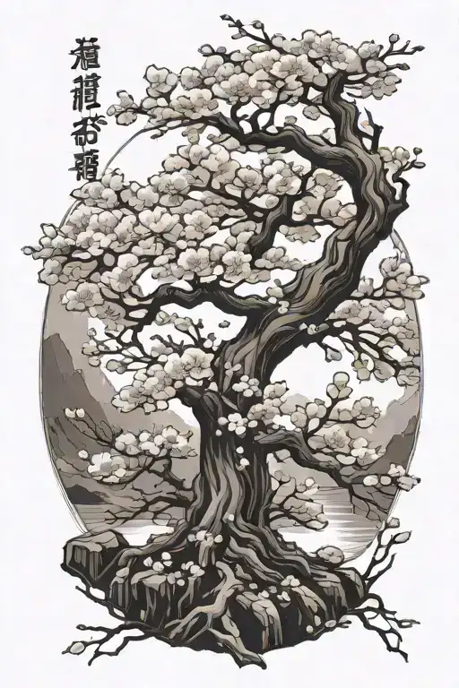 Cherry Blossom Tree And Anime References Hidden