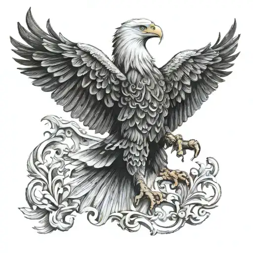 Eagle With Letter S In It Needs