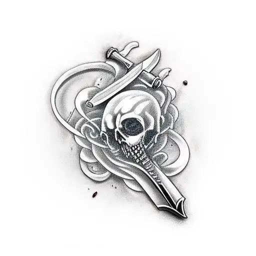 Arm Holding A Dagger