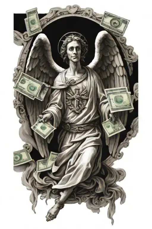 Angel Gabriel With Money