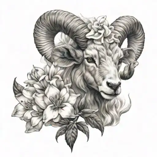 Aries And Azalea Flower